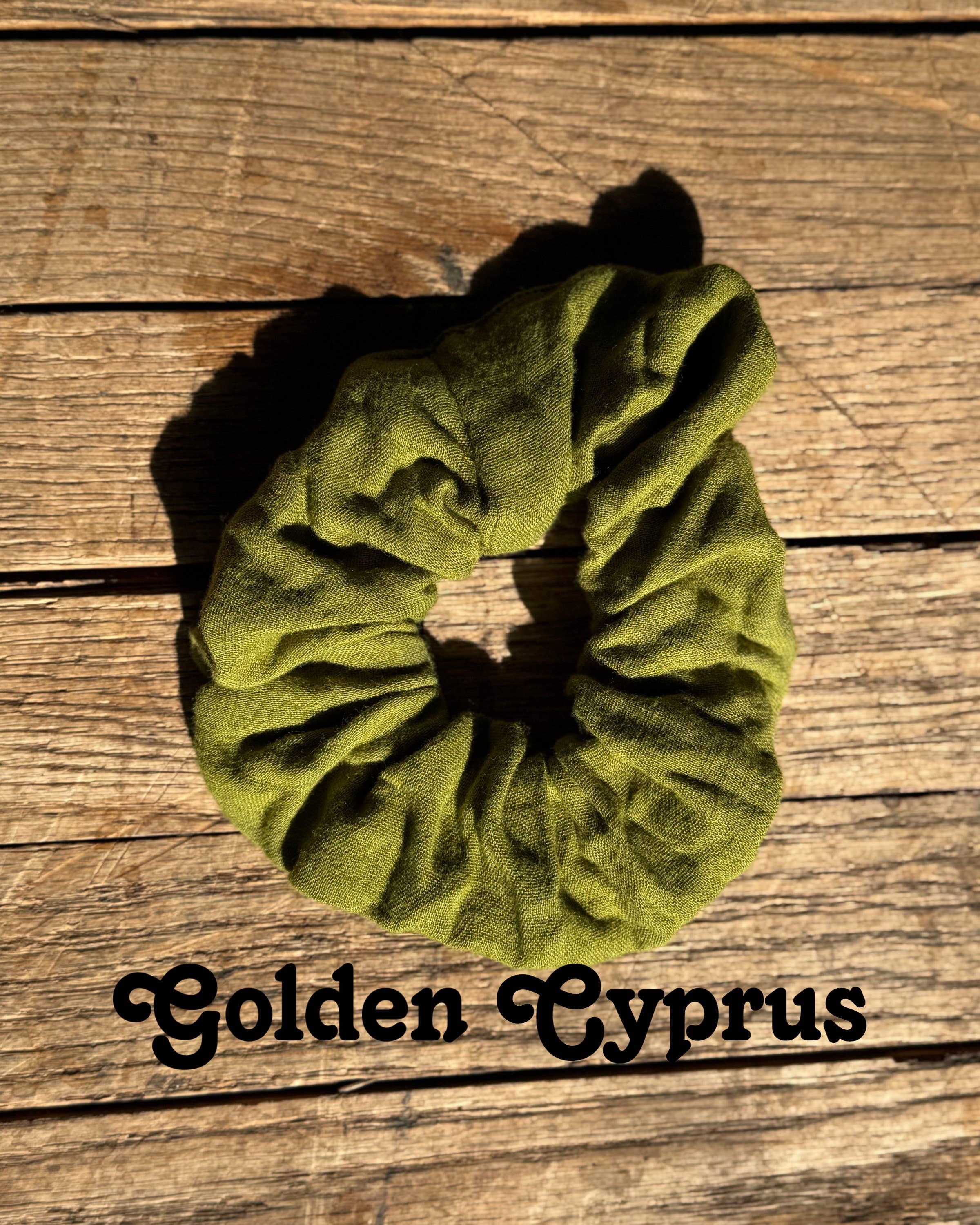 Big green scrunchie