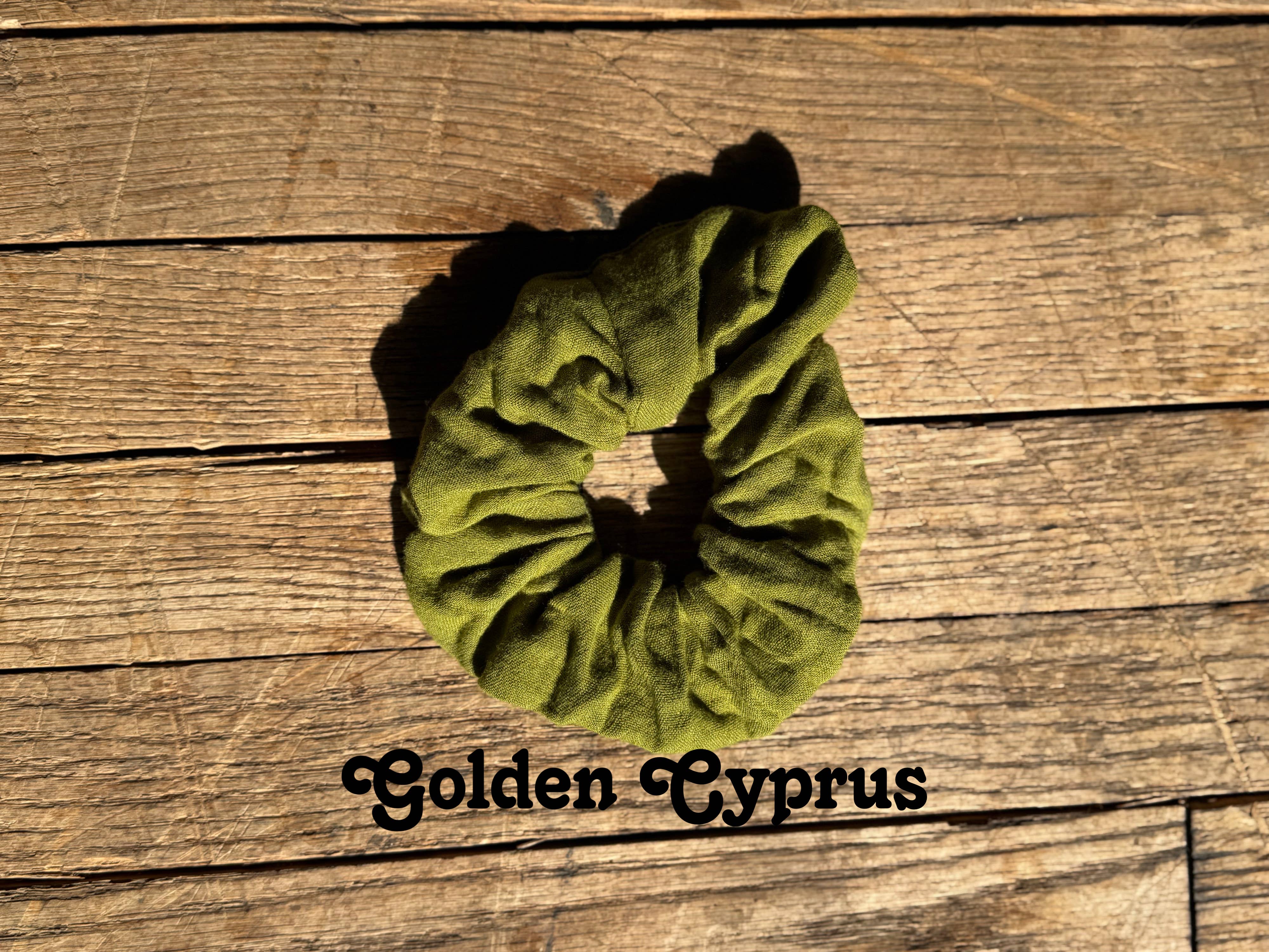 Big green scrunchie