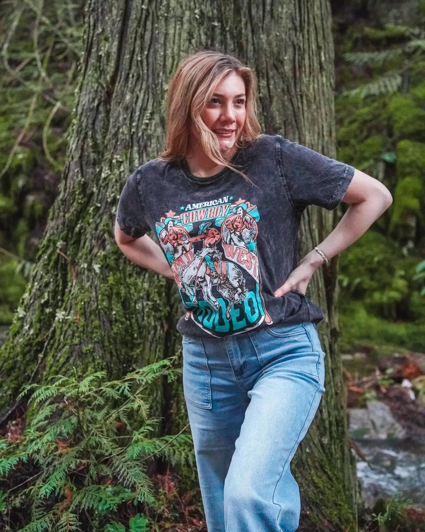 American Rodeo Mineral Wash Tee - Wyld Jace Co