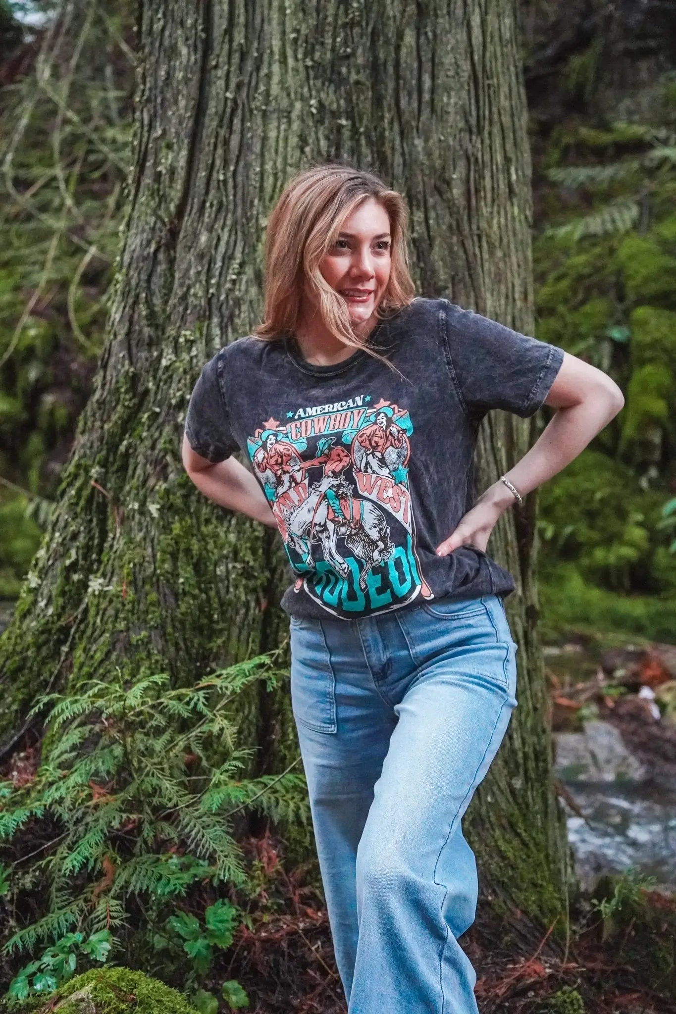 American Rodeo Mineral Wash Tee - Wyld Jace Co