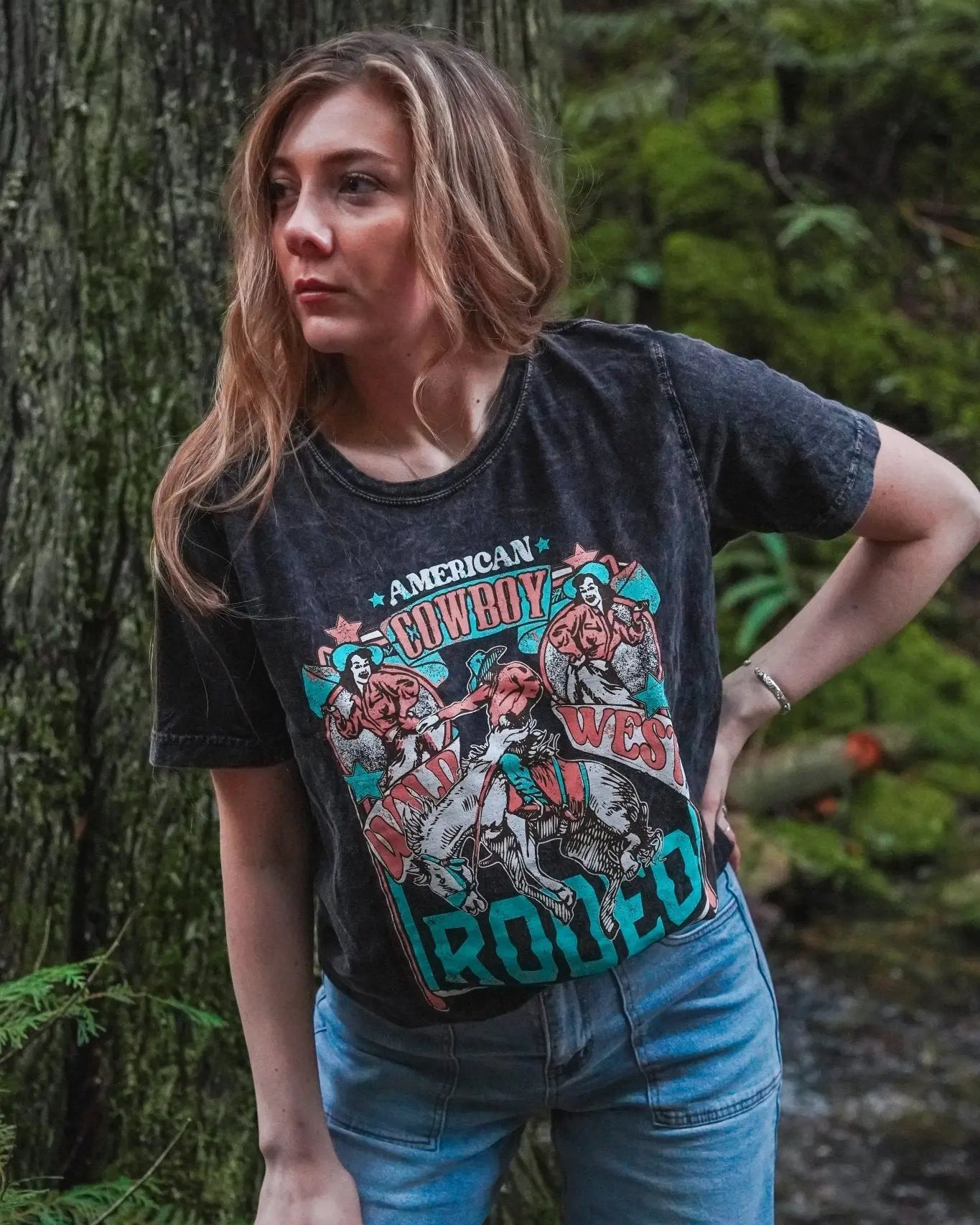 American Rodeo Mineral Wash Tee - Wyld Jace Co