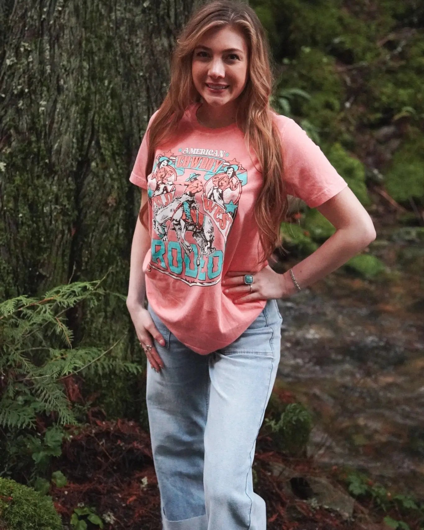 American Rodeo Mineral Wash Tee - Wyld Jace Co