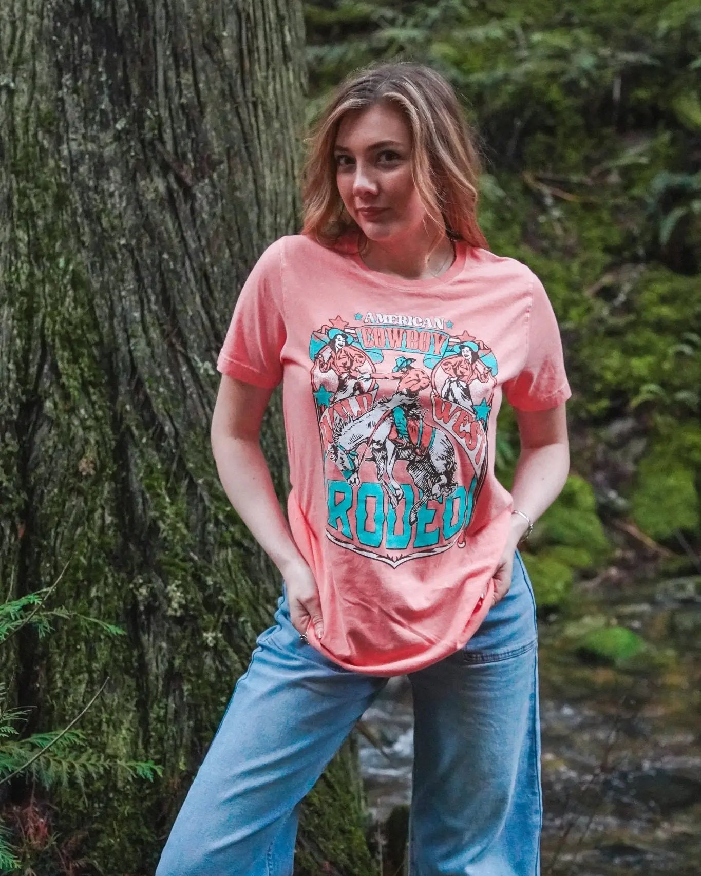 American Rodeo Mineral Wash Tee - Wyld Jace Co
