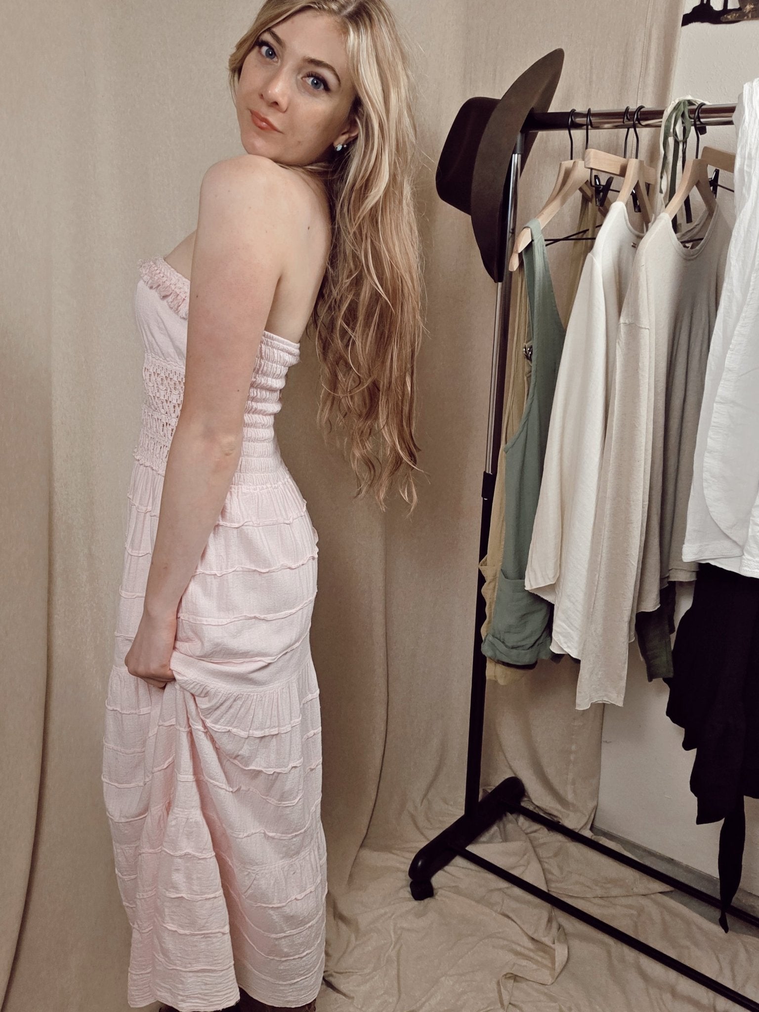 Blush Baby Doll Dress - Wyld Jace Co