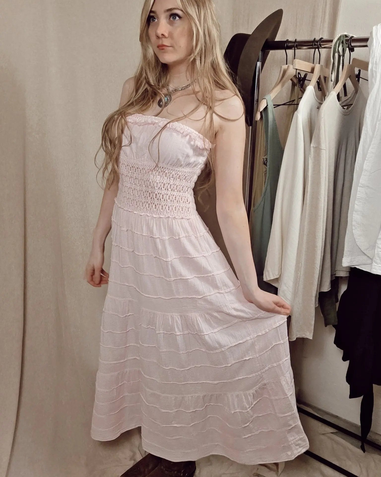 Blush Baby Doll Dress - Wyld Jace Co