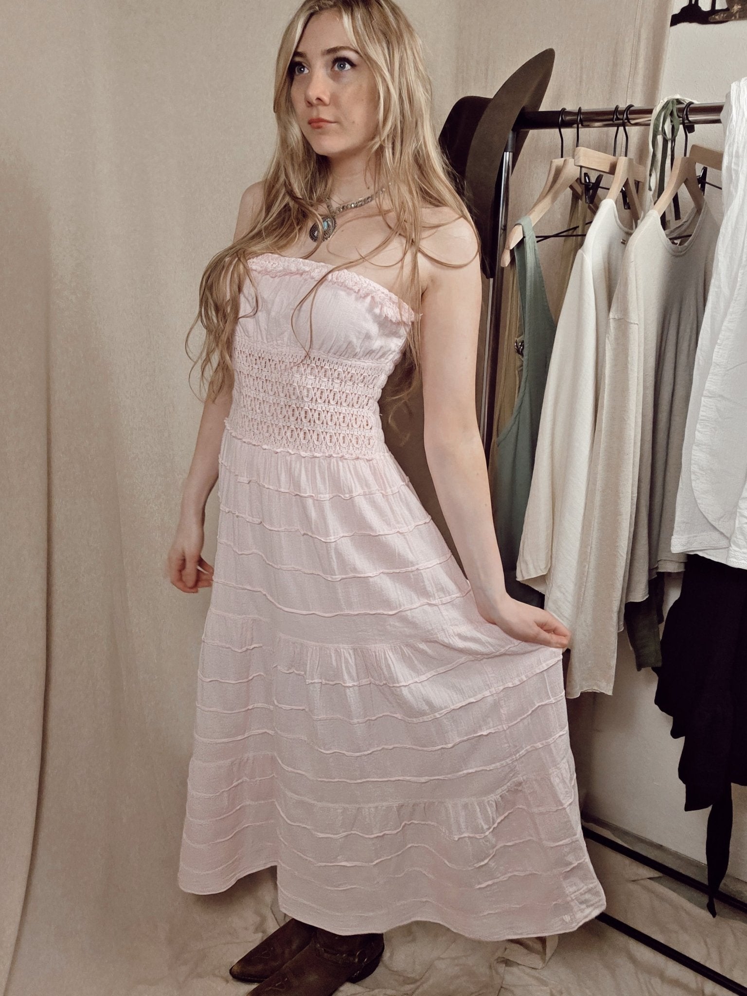 Blush Baby Doll Dress - Wyld Jace Co