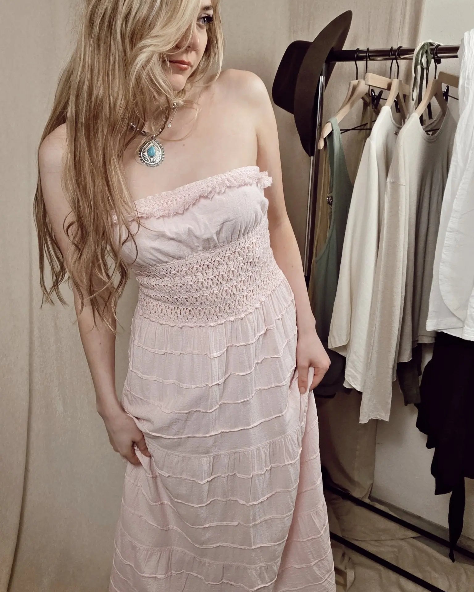 Blush Baby Doll Dress - Wyld Jace Co