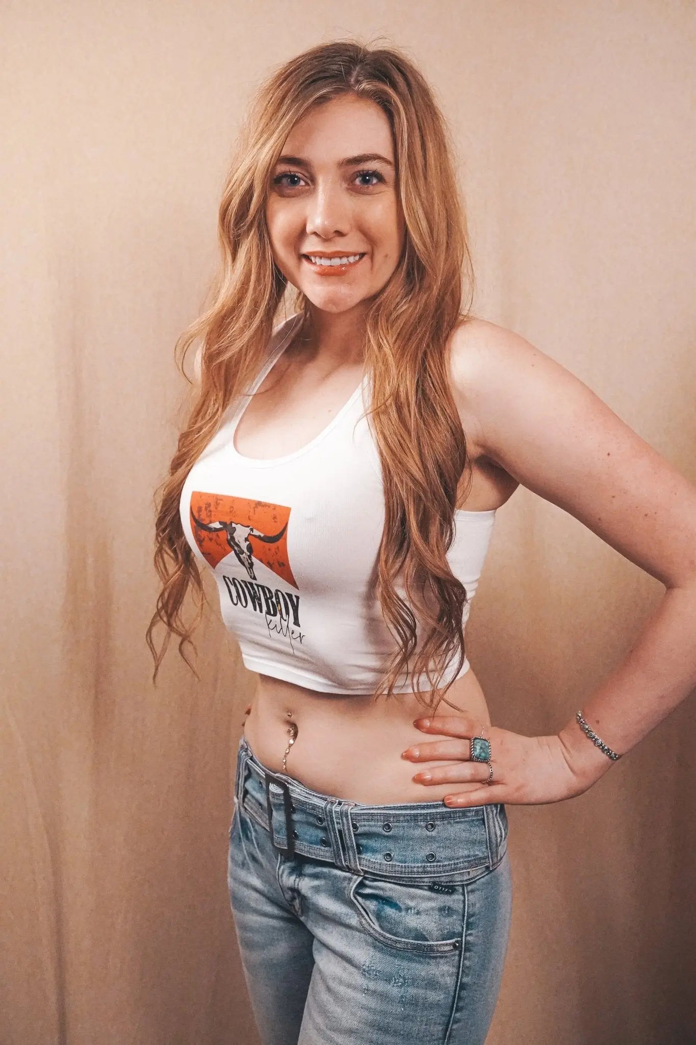 Cowboy Killer Western Crop Tank - Wyld Jace Co