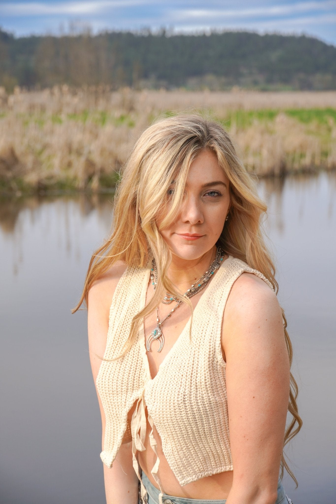 Homestead Crop Sweater Vest - Wyld Jace Co