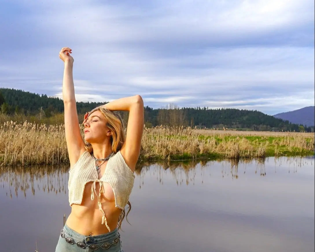 Homestead Crop Sweater Vest - Wyld Jace Co