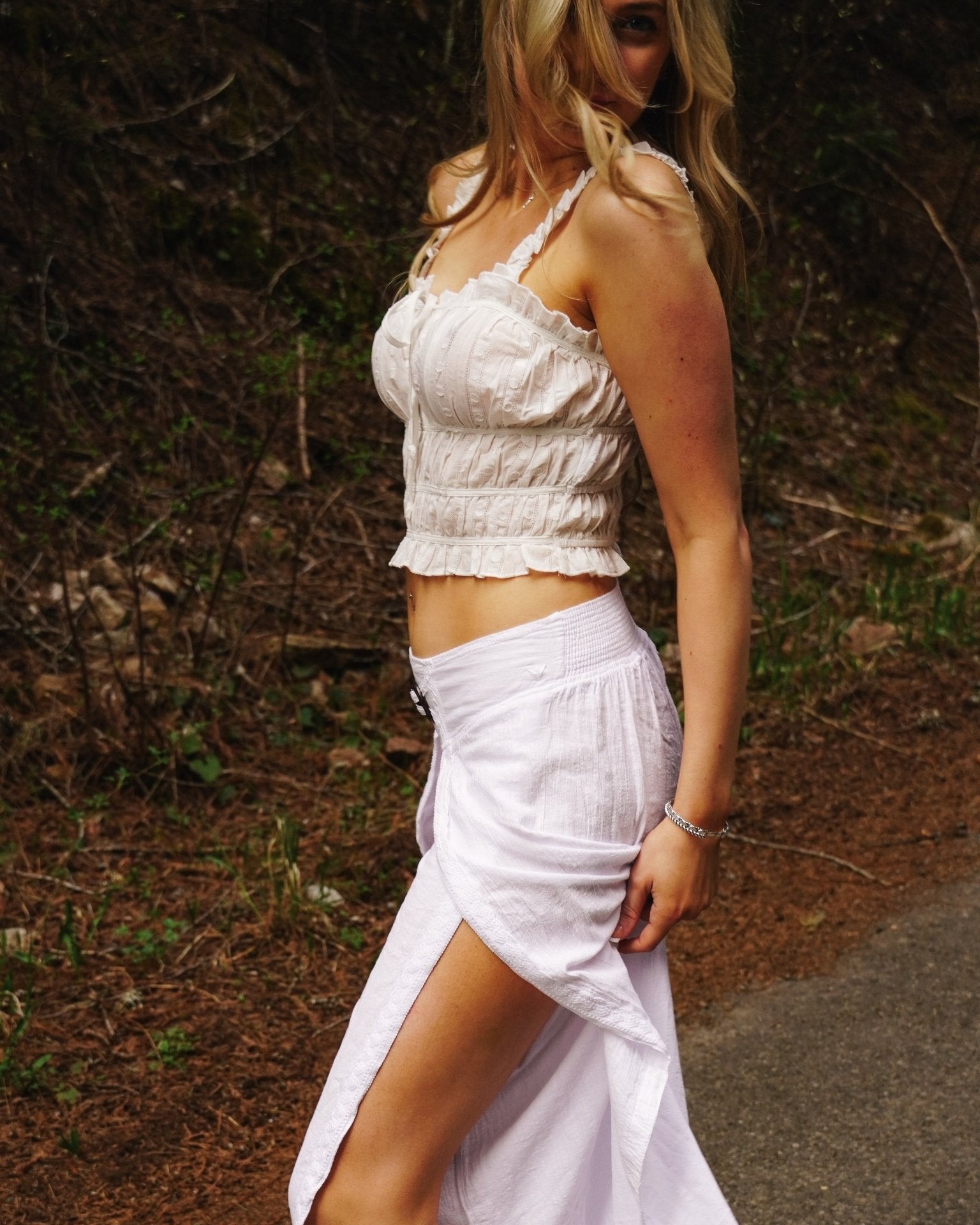 Princess Ruffled Crop Top - Wyld Jace Co