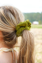 Big green scrunchie