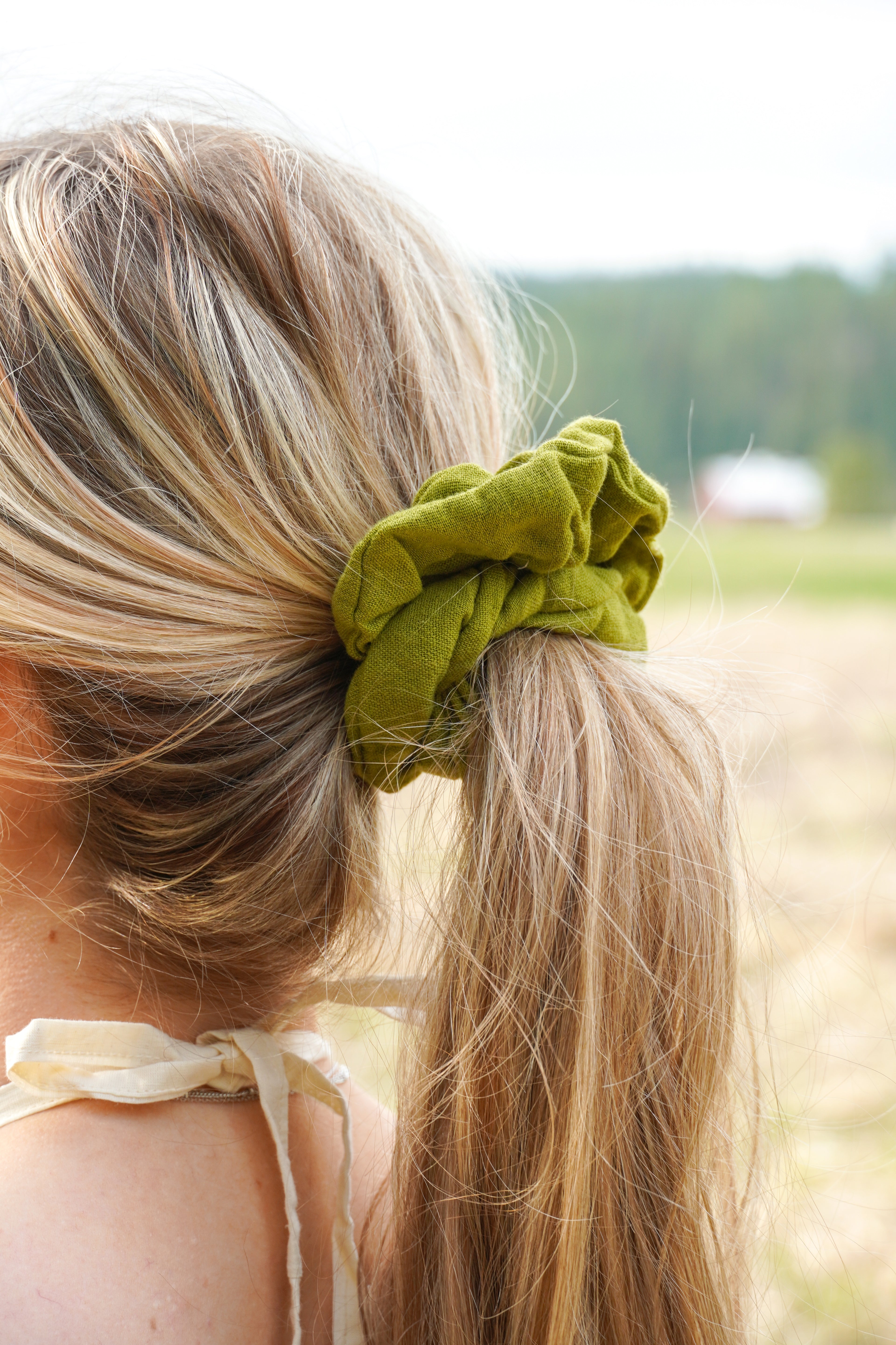 Big green scrunchie