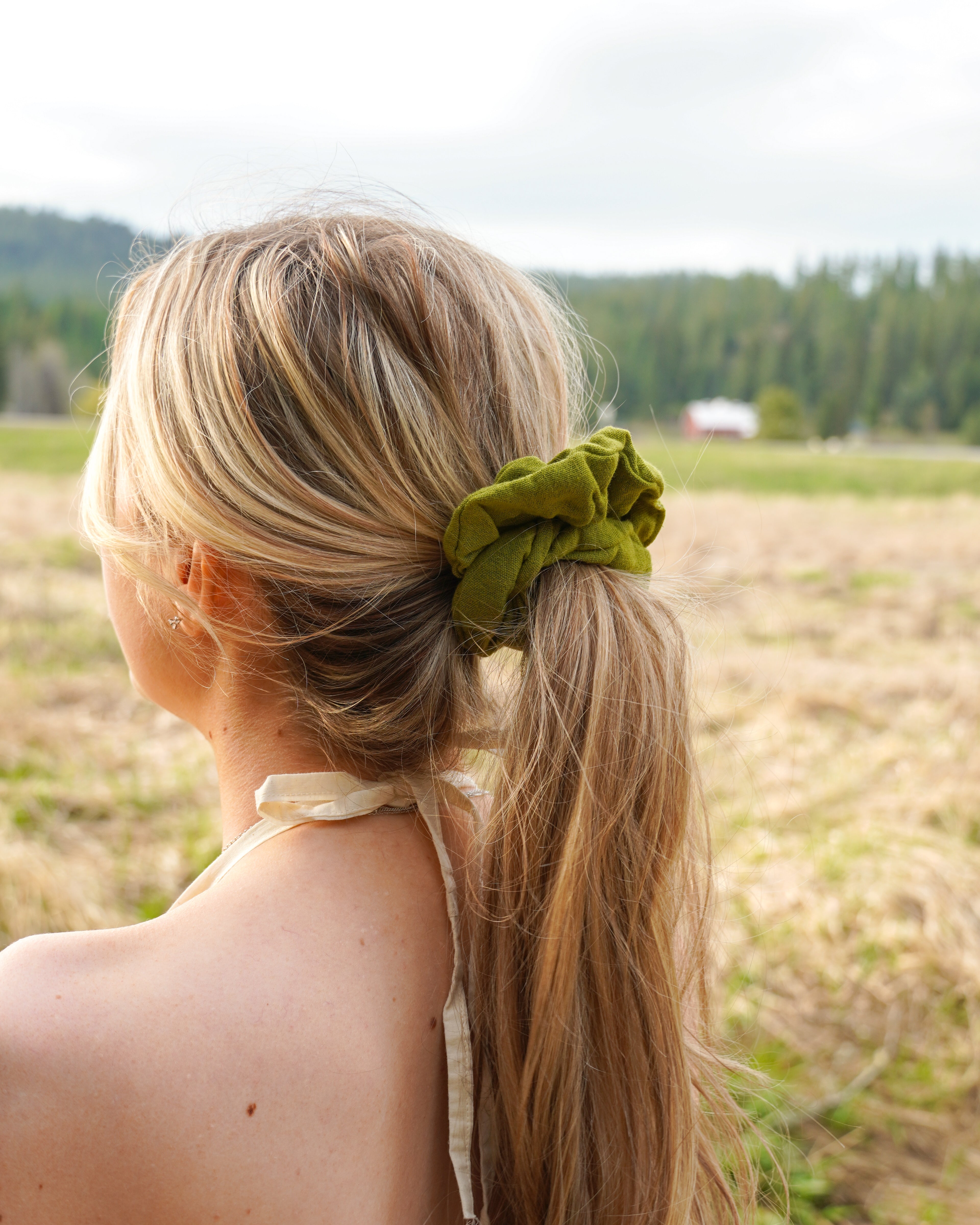 Big green scrunchie