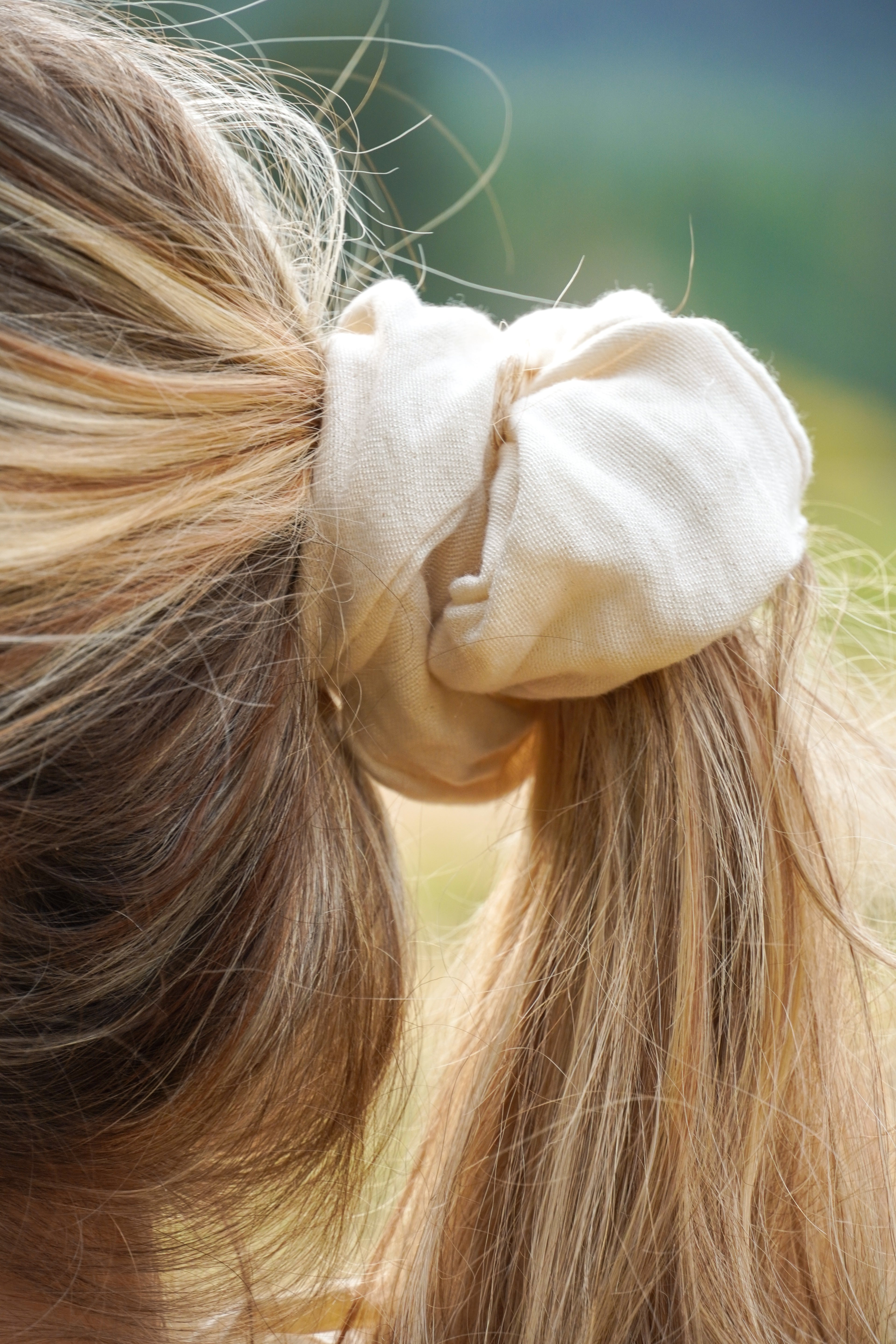 Big white scrunchie