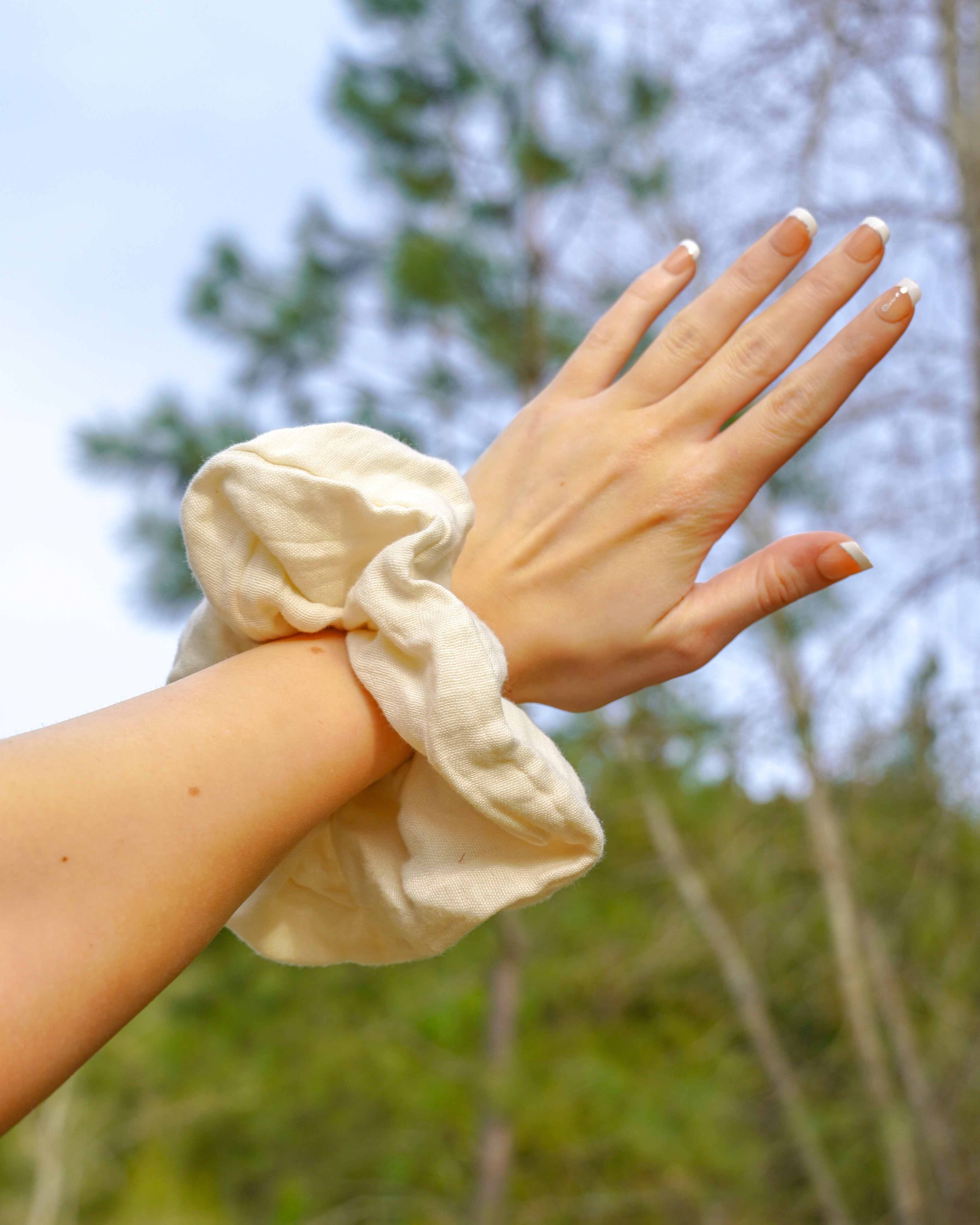 Big white scrunchie