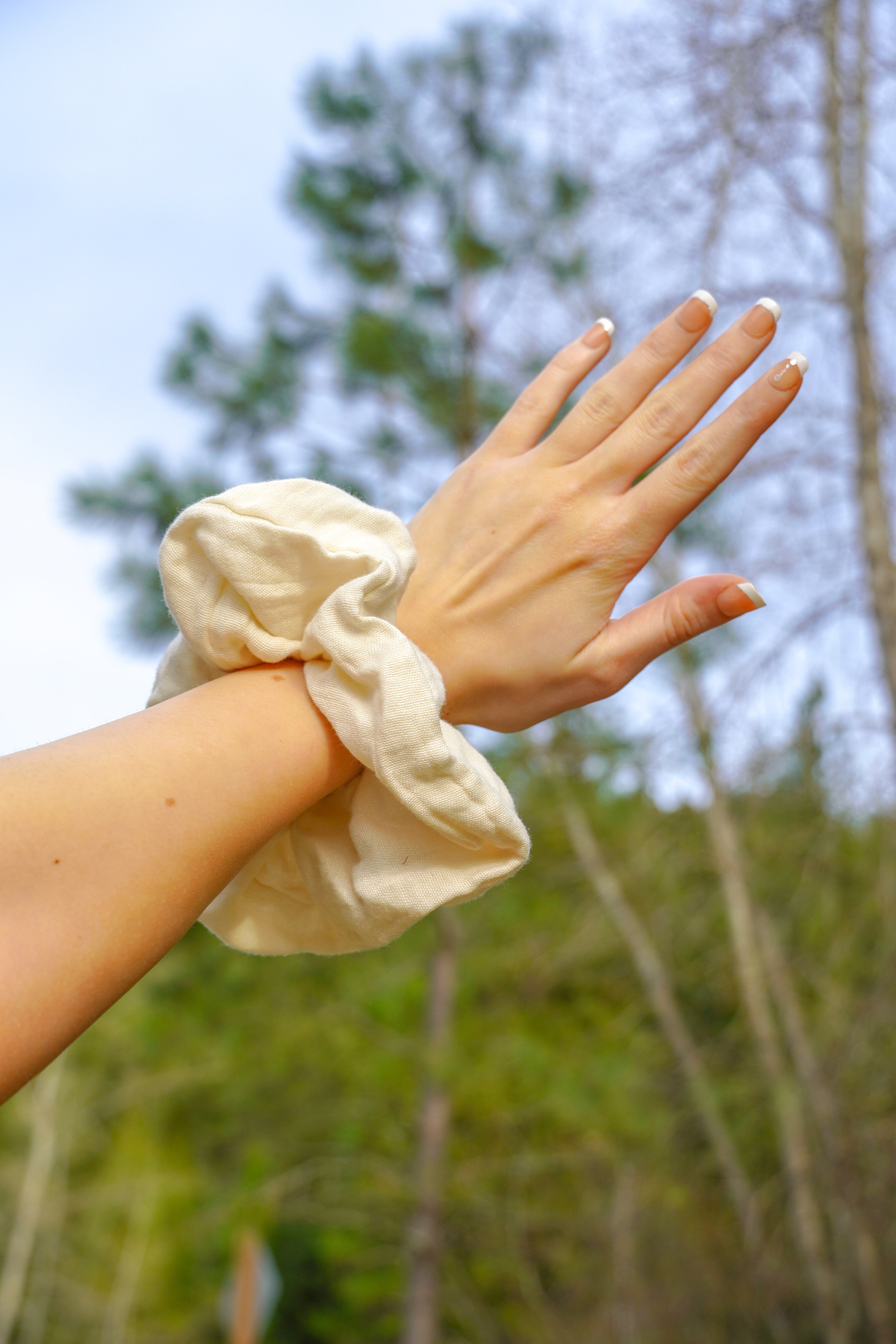 Big white scrunchie