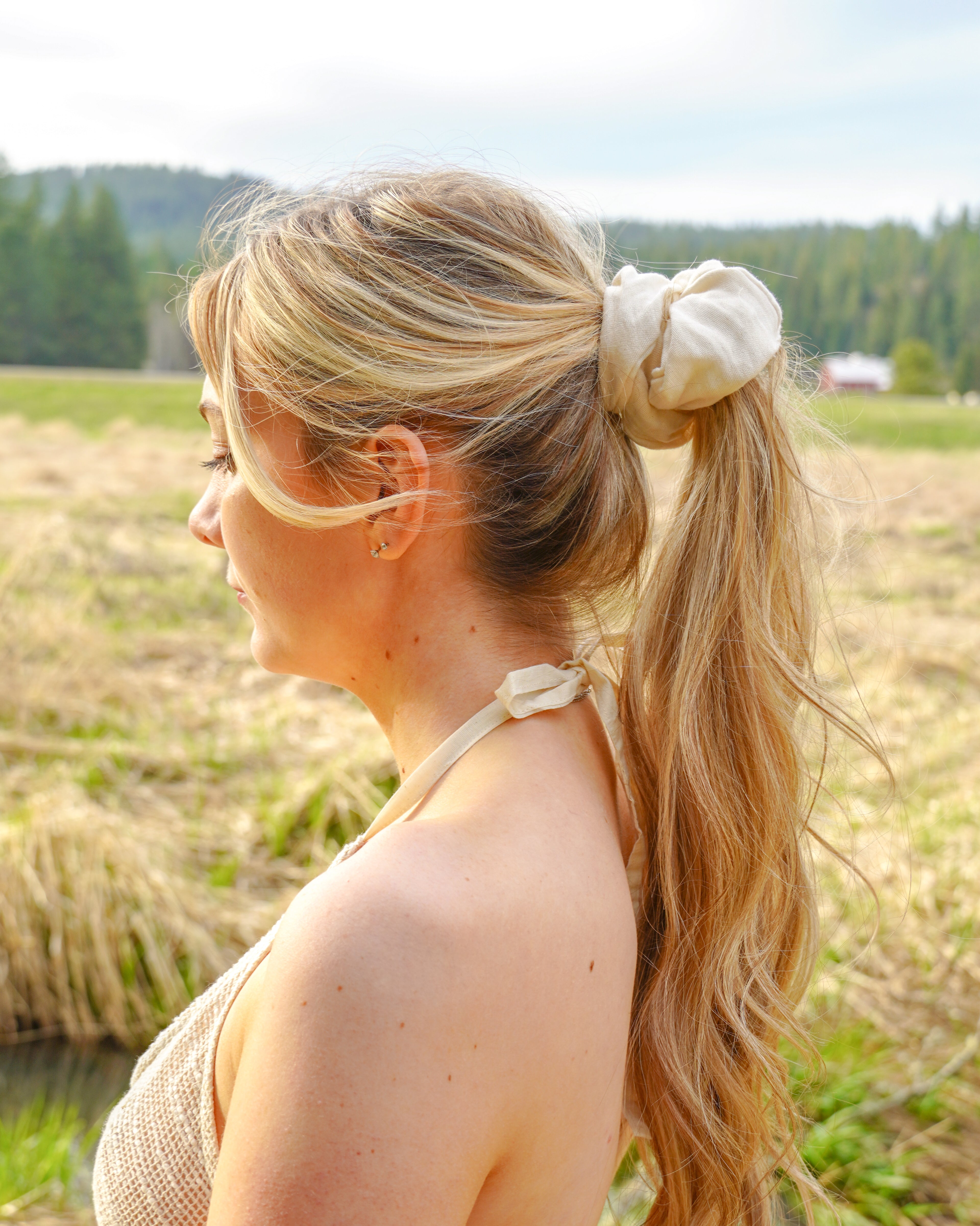Big white scrunchie