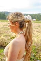 Big white scrunchie