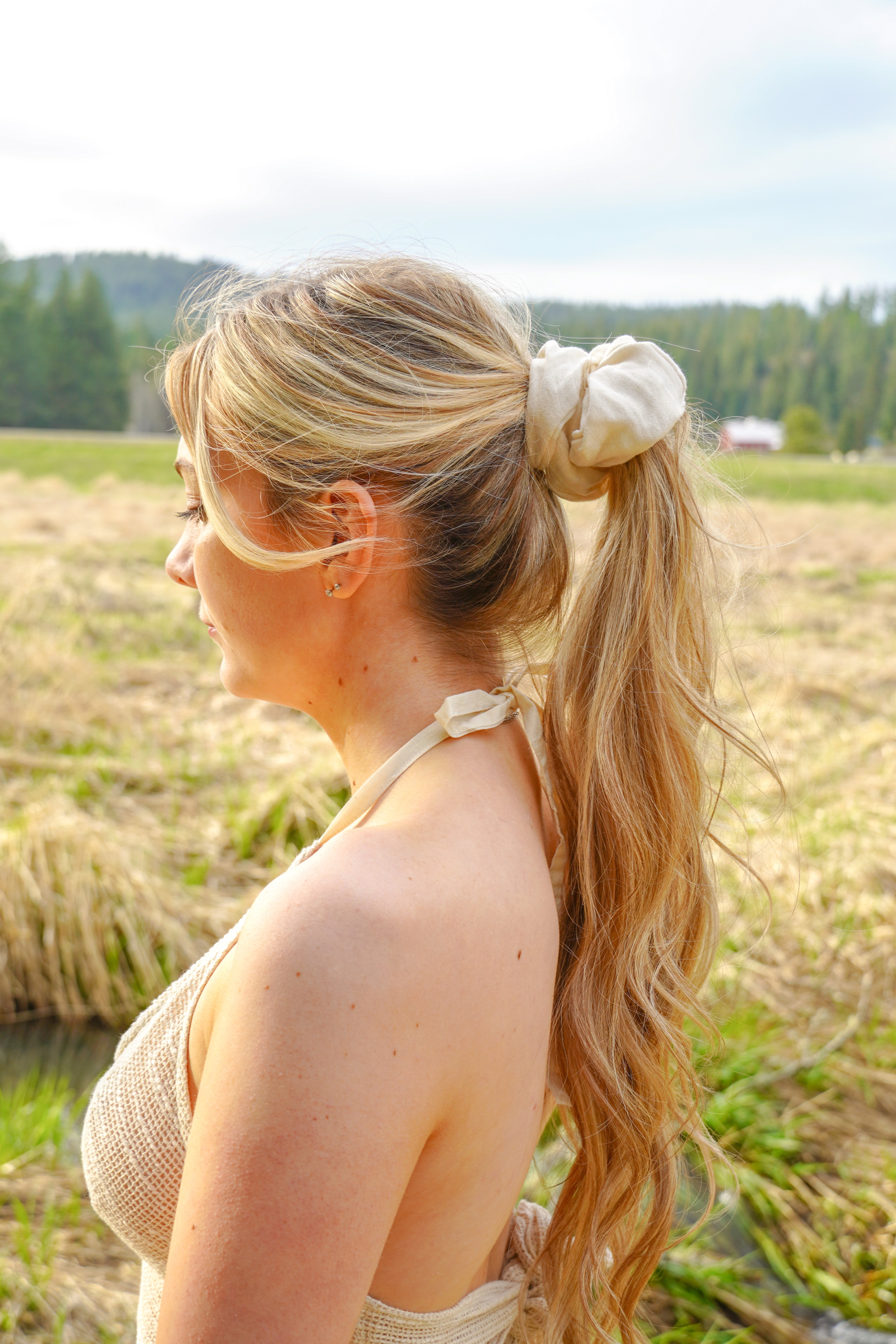 Big white scrunchie