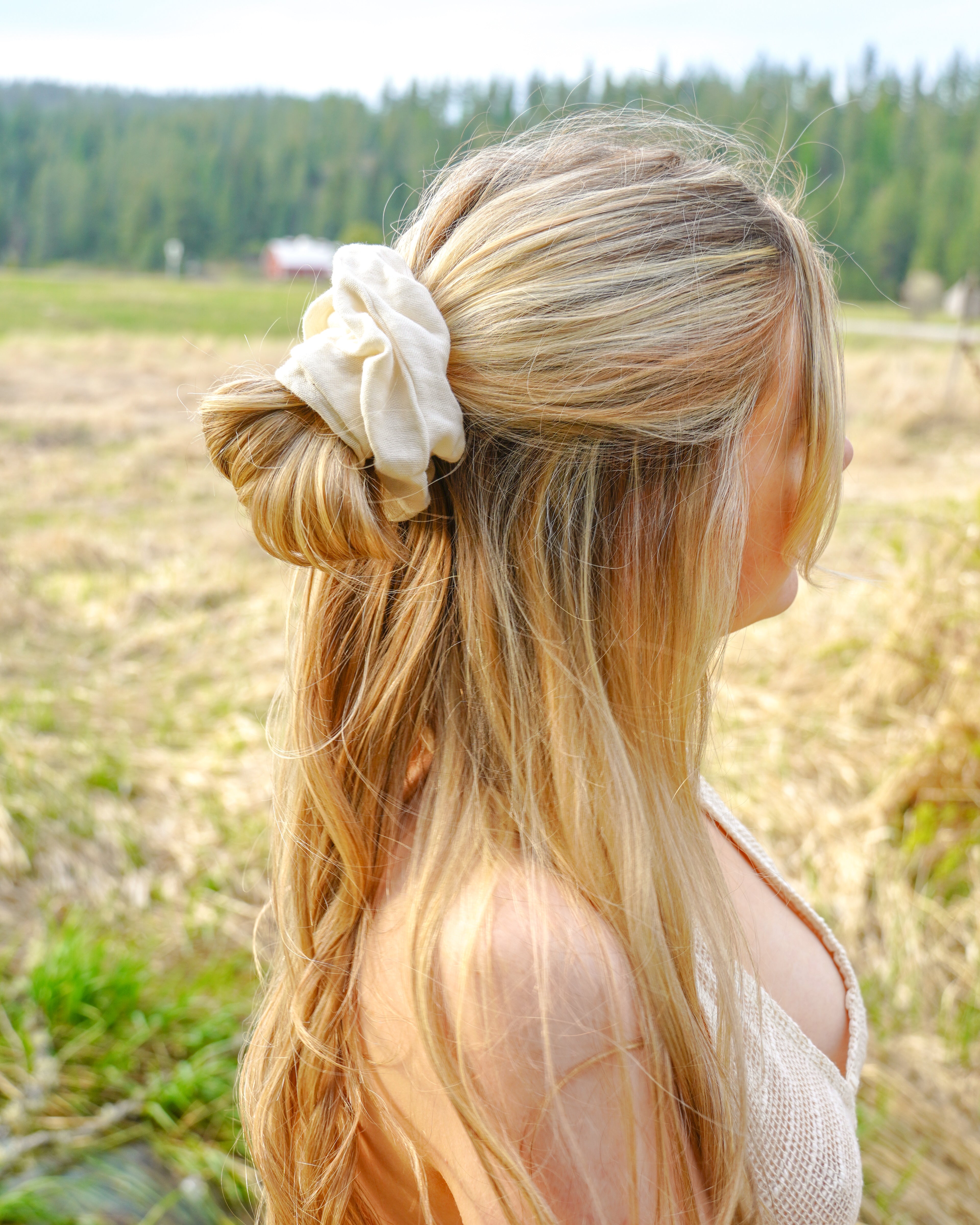Big white scrunchie