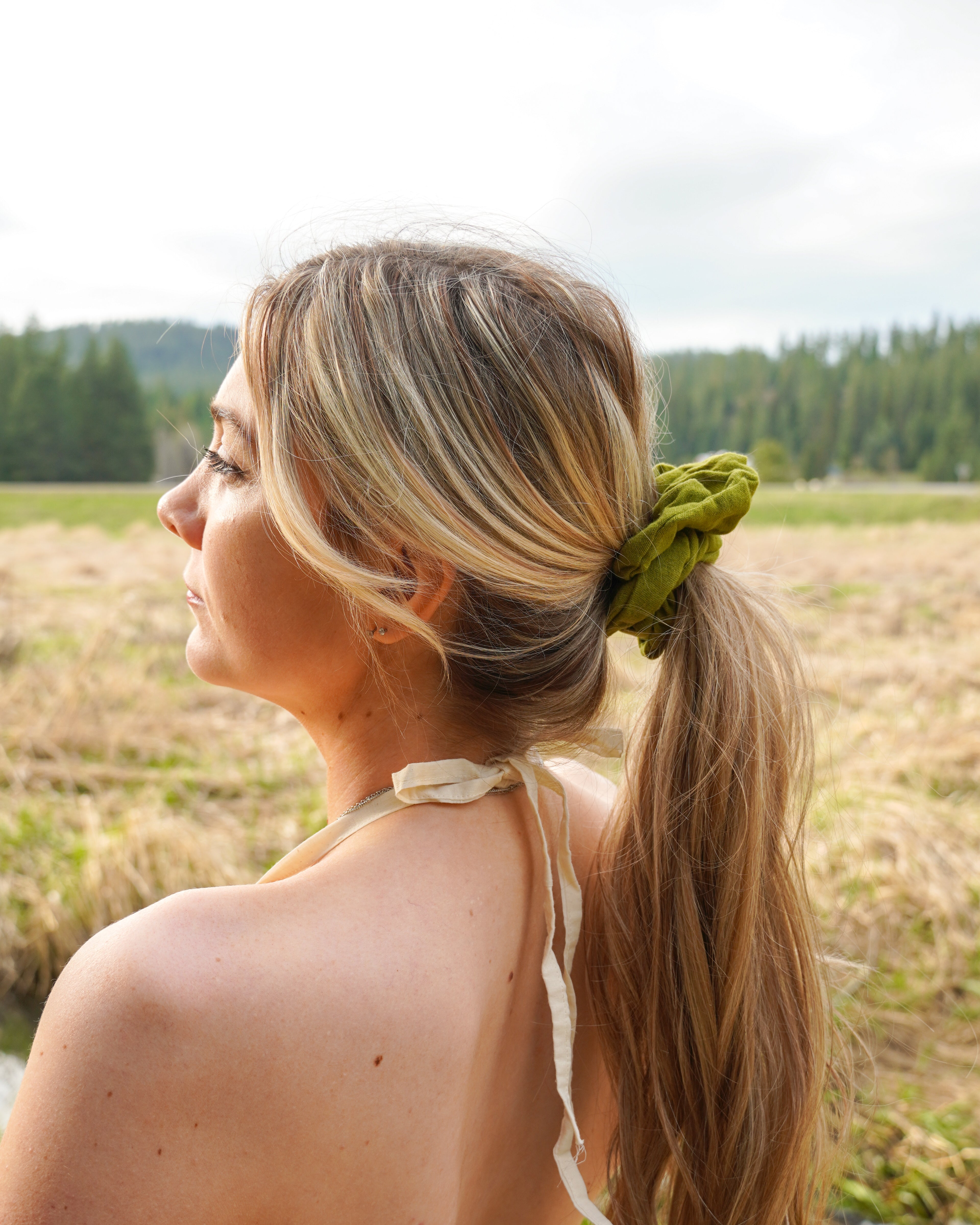 Big green scrunchie