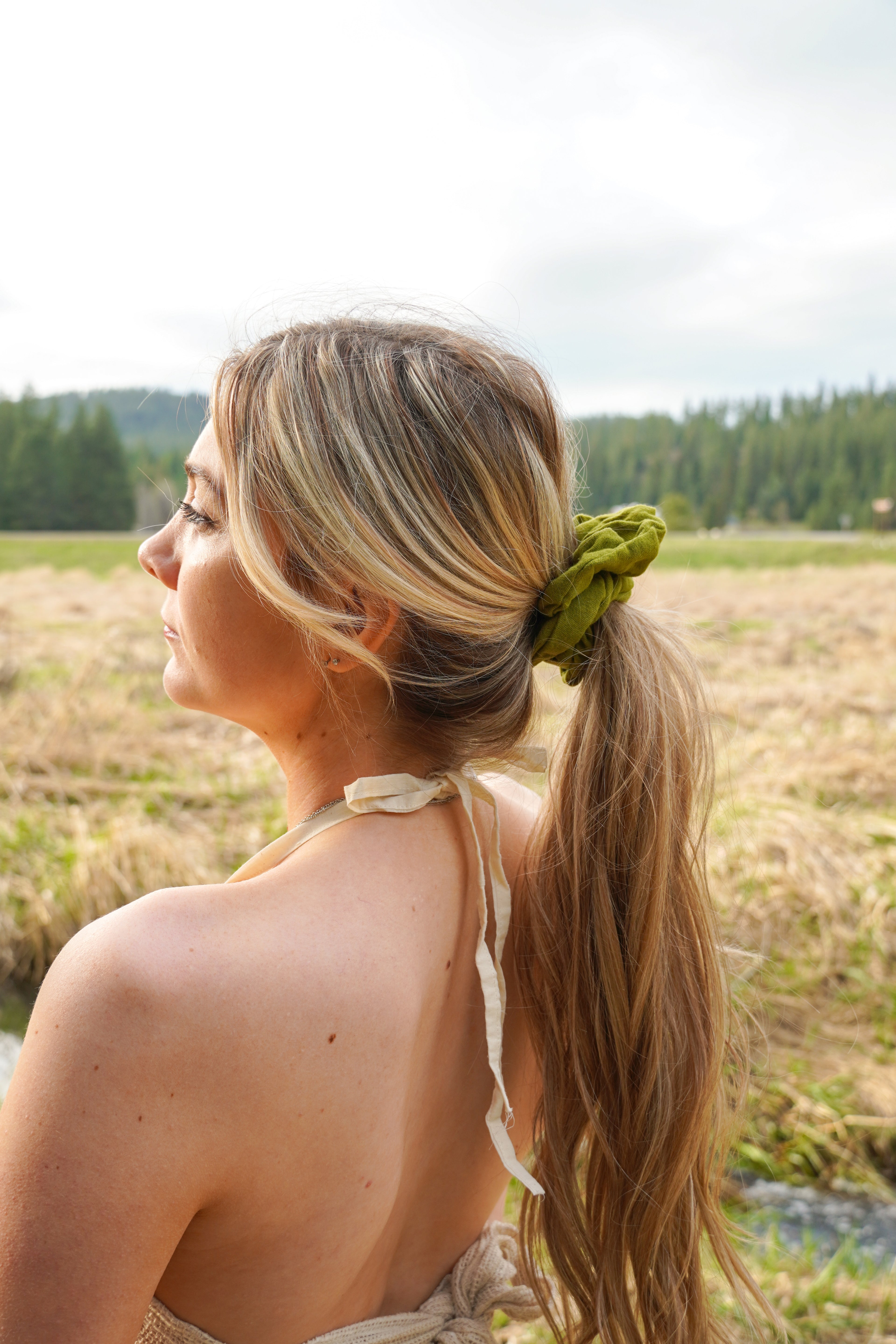 Big green scrunchie