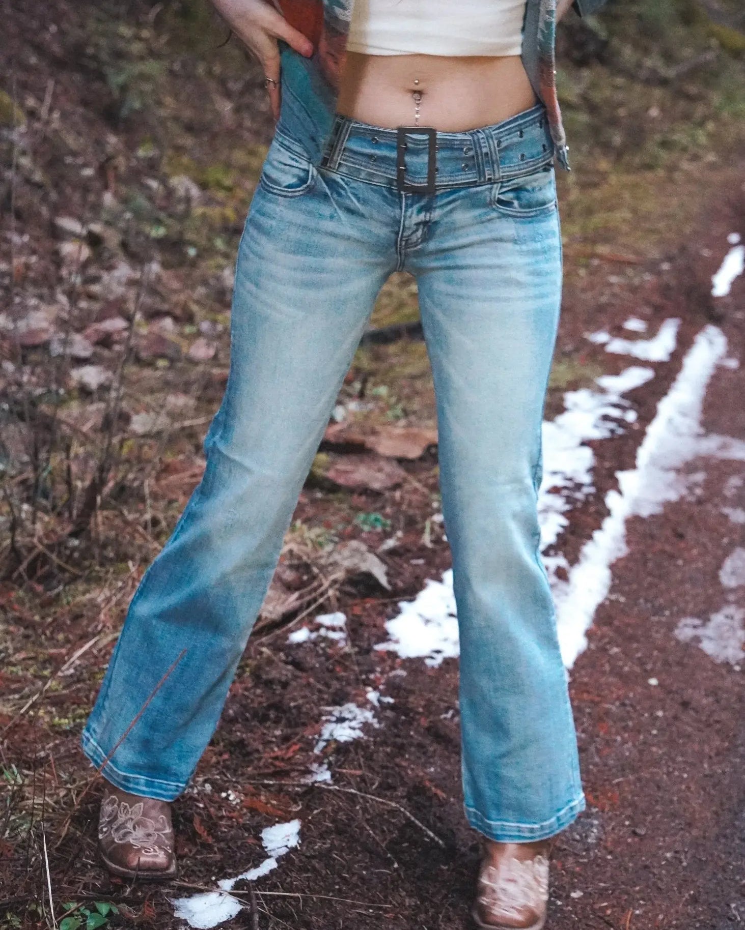 Rodeo Revival Low - Rise Flare Jean - Wyld Jace Co
