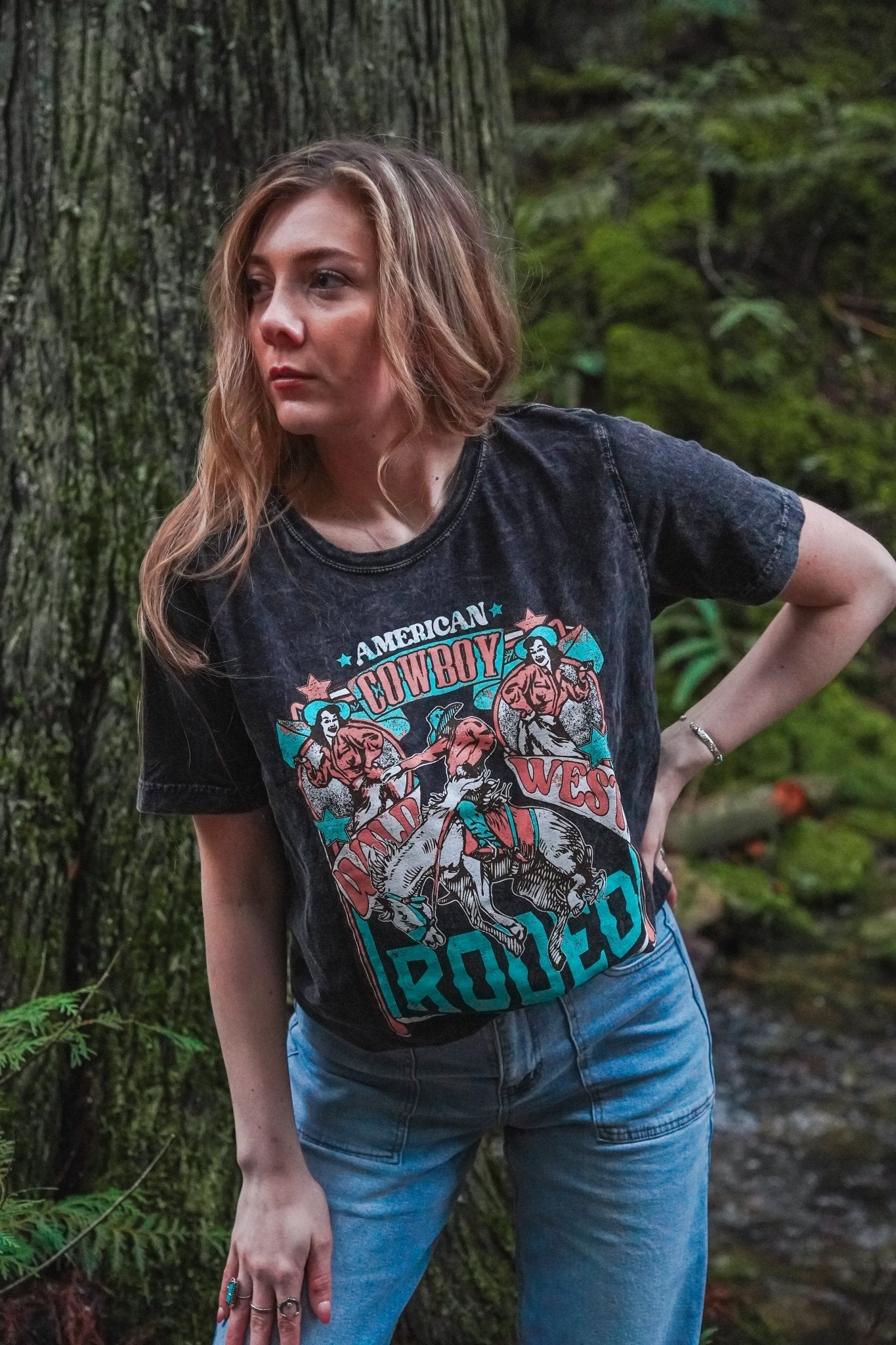 American Rodeo Mineral Wash Tee - Wyld Jace Co