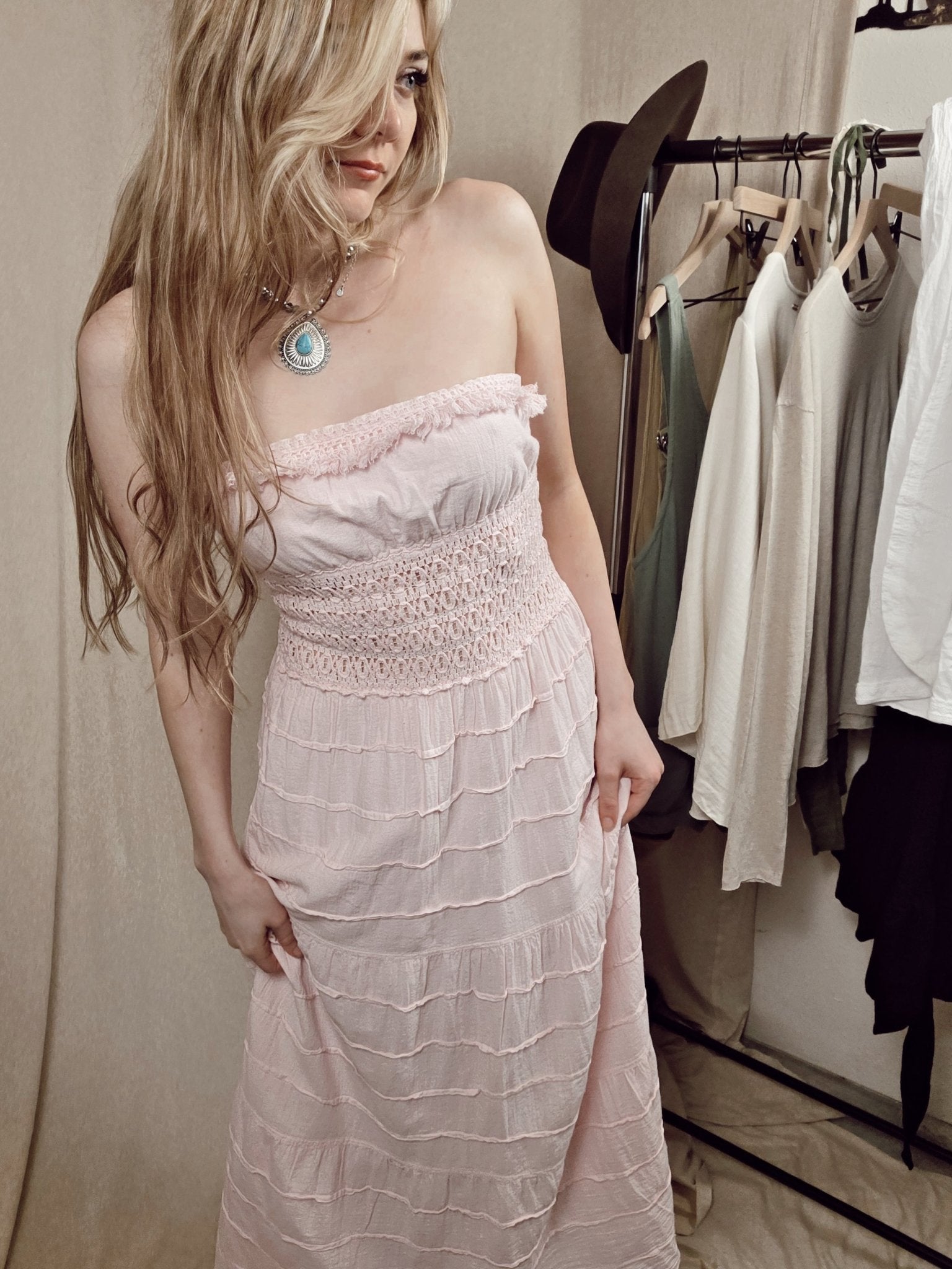 Blush Baby Doll Dress - Wyld Jace Co