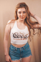 Coors & Cattle Western Crop Tank - Wyld Jace Co
