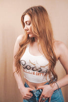 Coors & Cattle Western Crop Tank - Wyld Jace Co