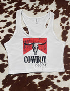 Cowboy Killer Western Crop Tank - Wyld Jace Co