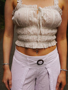 Princess Ruffled Crop Top - Wyld Jace Co